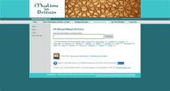 Desktop Screenshot of mosques.muslimsinbritain.org